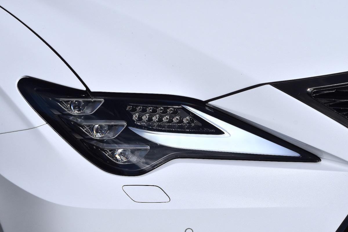 Lexus RC F headlights detail