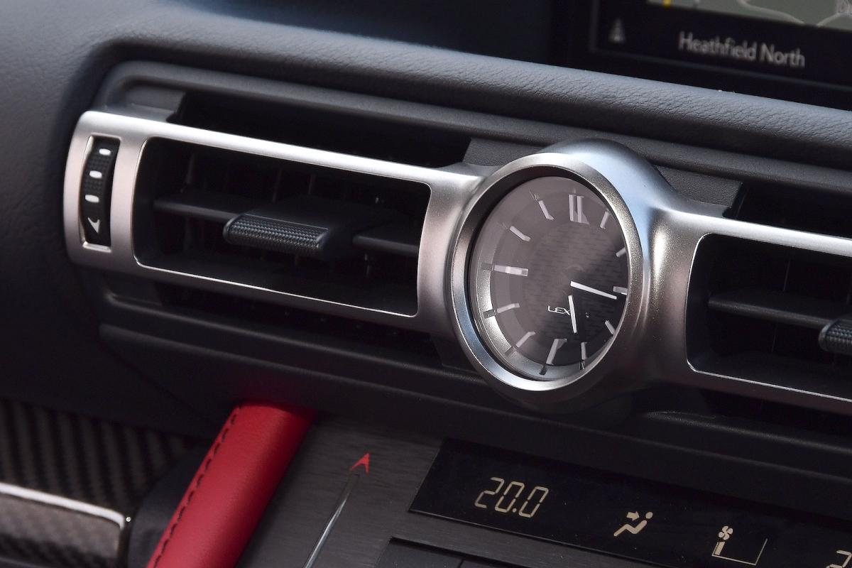 Lexus RC F interior detail