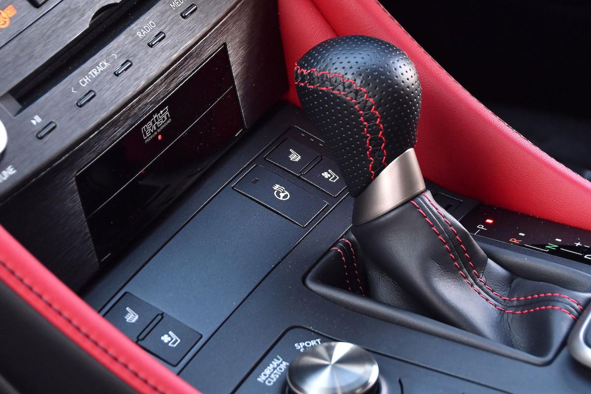 Lexus RC F interior detail
