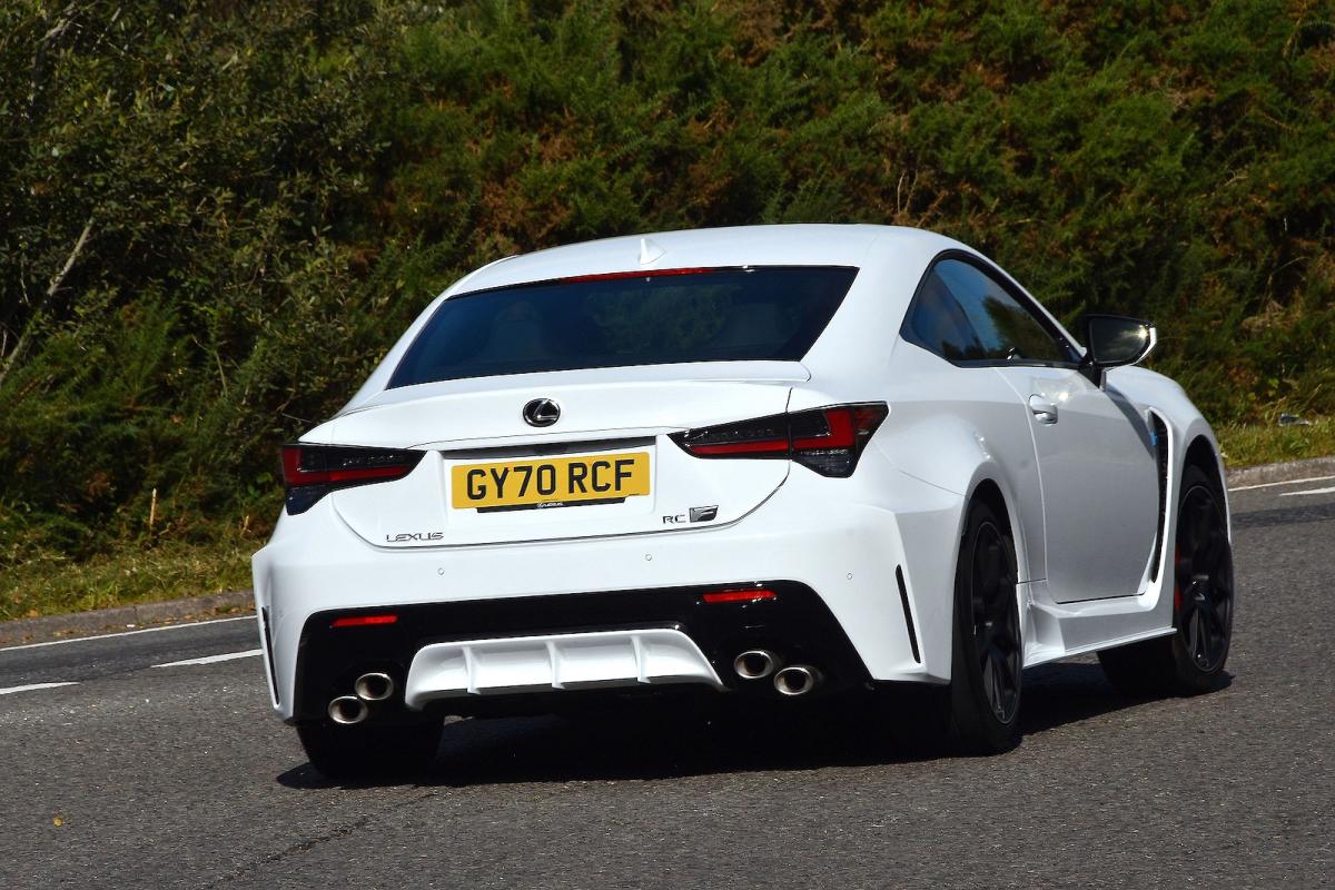 Lexus RC F rear driving