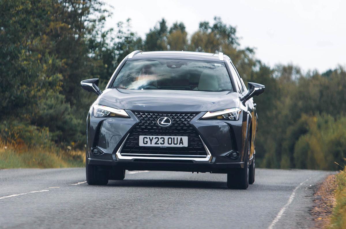 Lexus UX 300e front driving