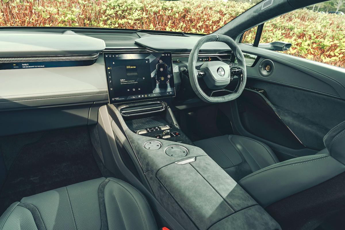 Green Lotus Eletre interior dashboard