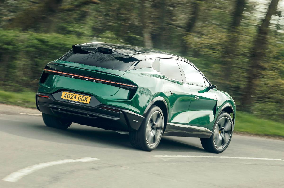 Green Lotus Eletre rear cornering