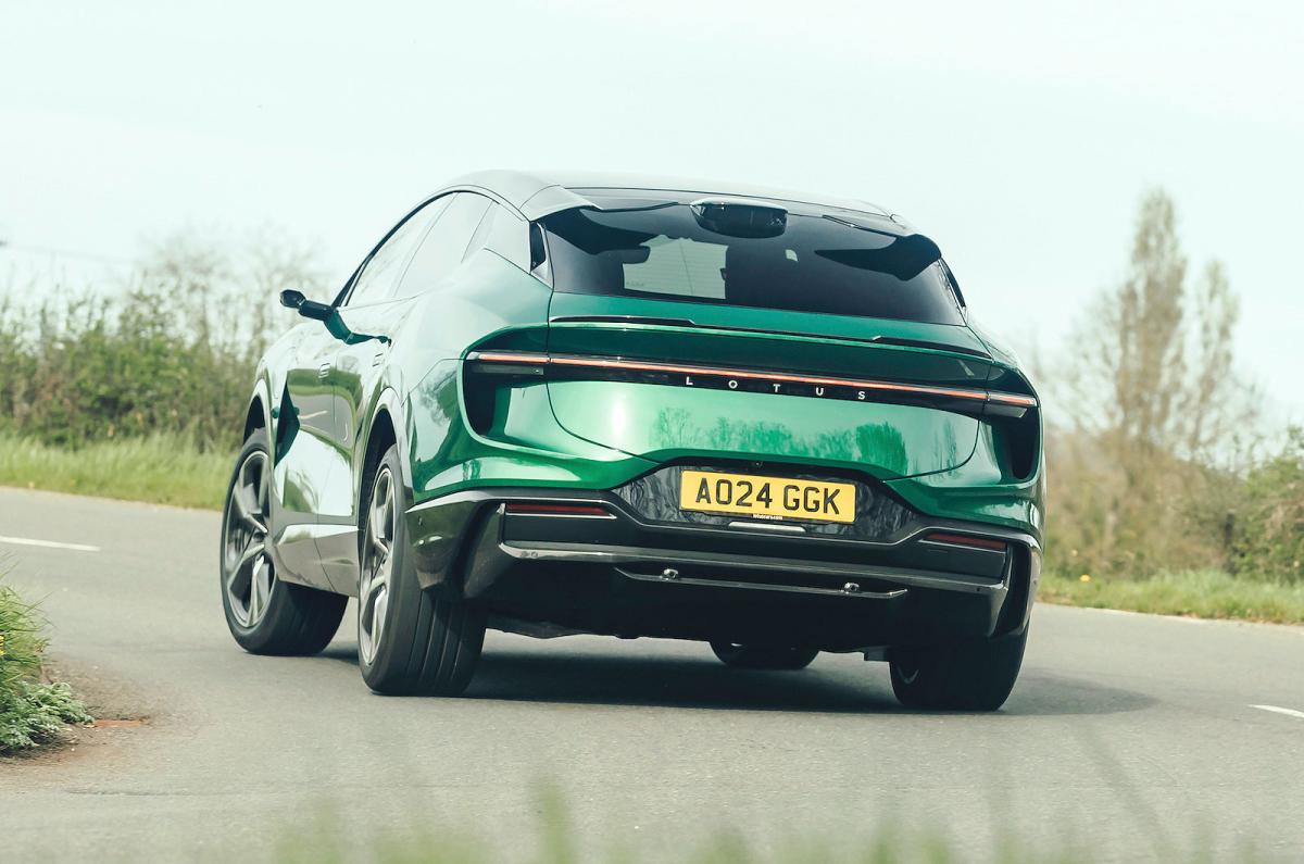 Green Lotus Eletre rear cornering