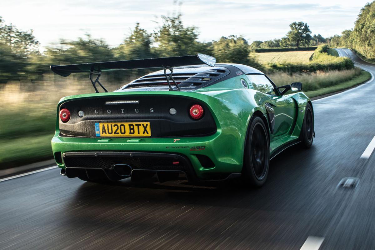 Lotus Exige 2020 RHD right rear tracking