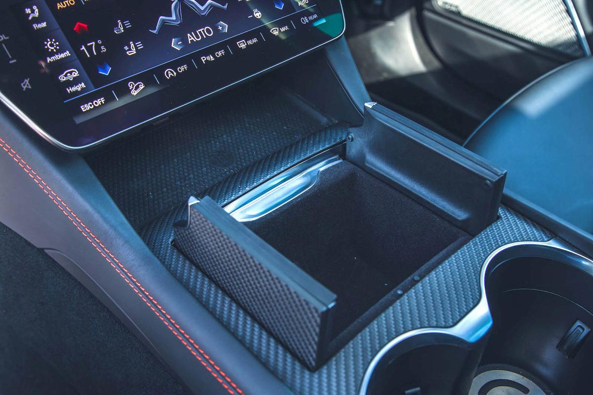 Maserati Grecale Trofeo interior storage
