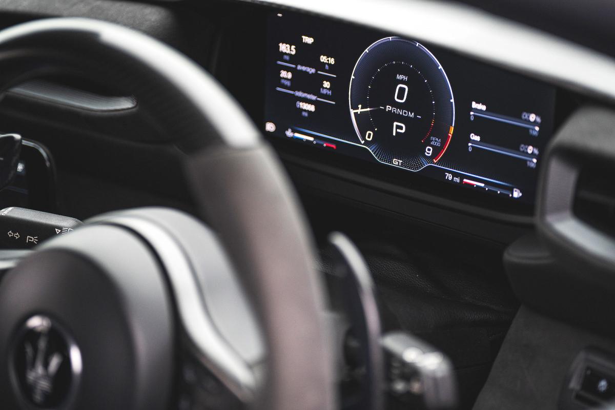 Maserati MC20 interior driver display