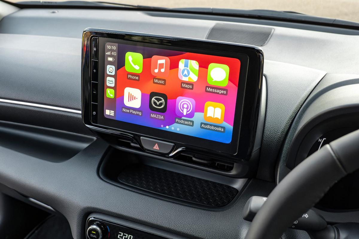 Mazda 2 Hybrid infotainment touchscreen