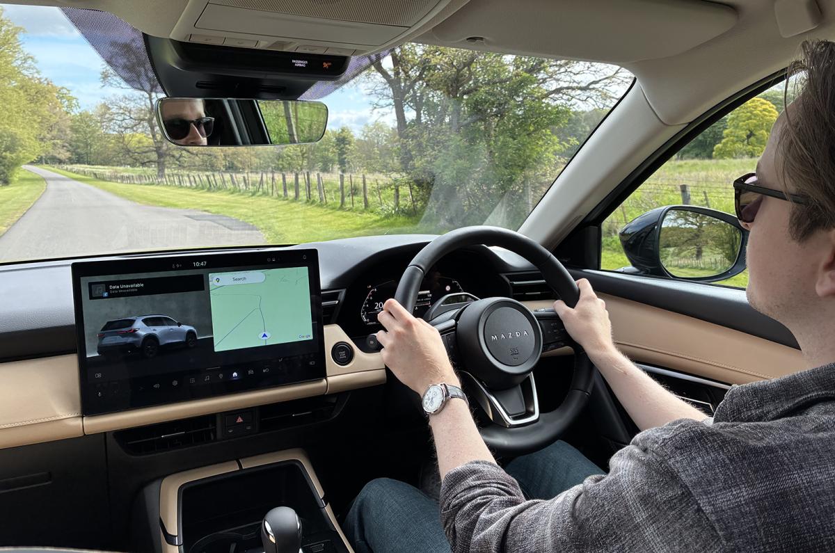 Oliver Young driving the Mazda CX-5