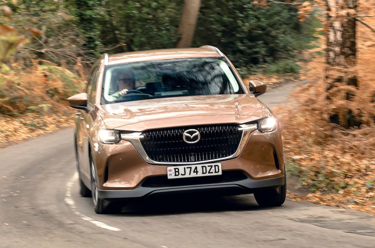 Mazda CX-80 front cornering