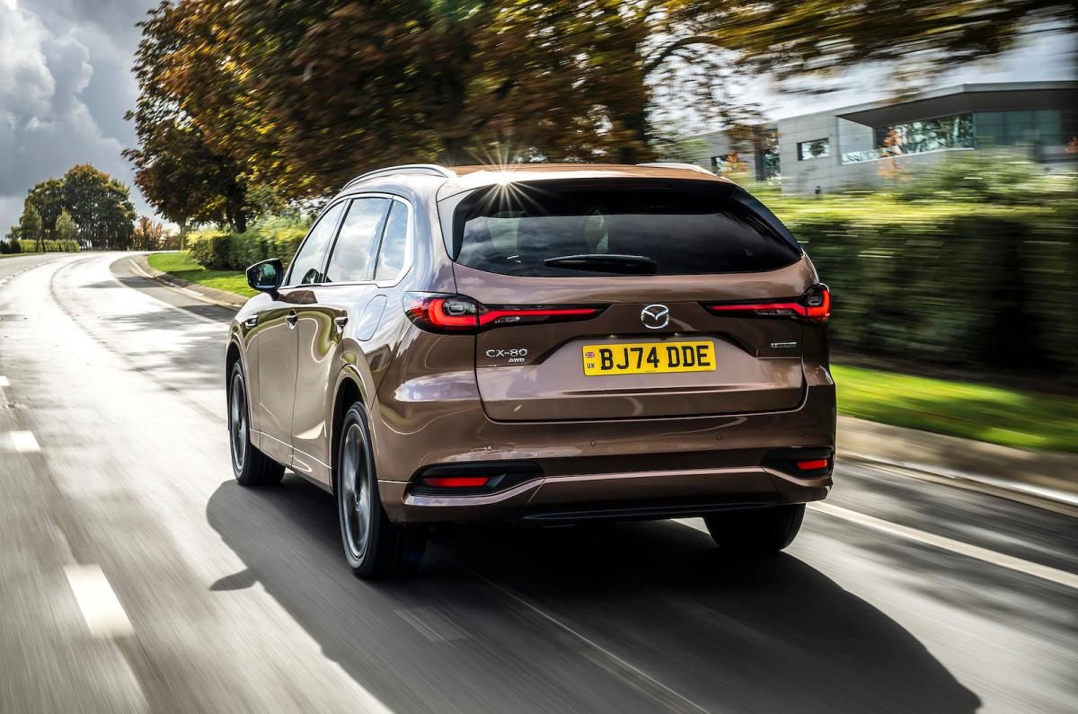 Mazda CX-80 rear left driving