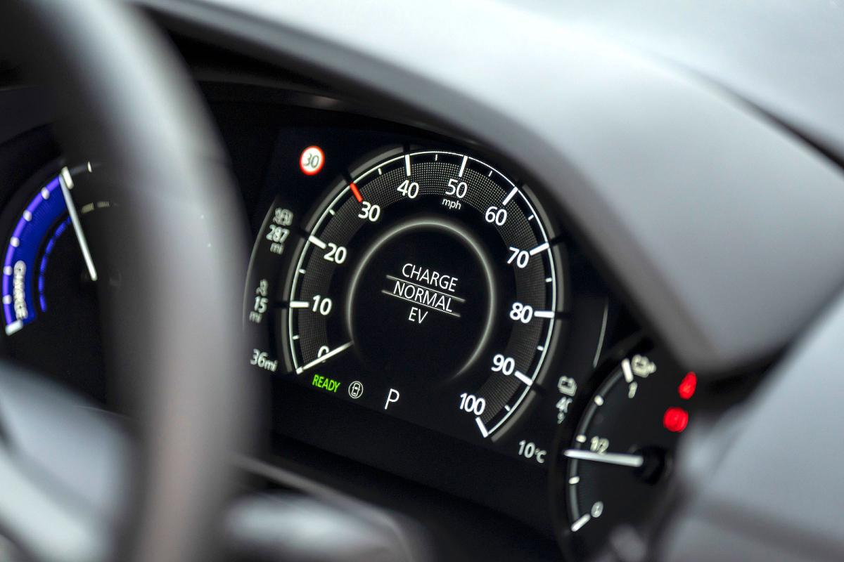 Mazda MX-30 R-EV driver display