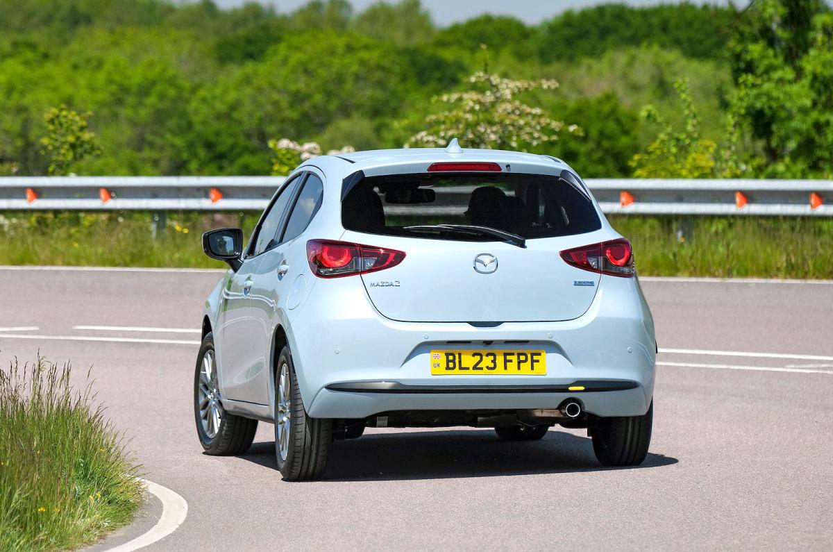 Mazda 2 rear cornering