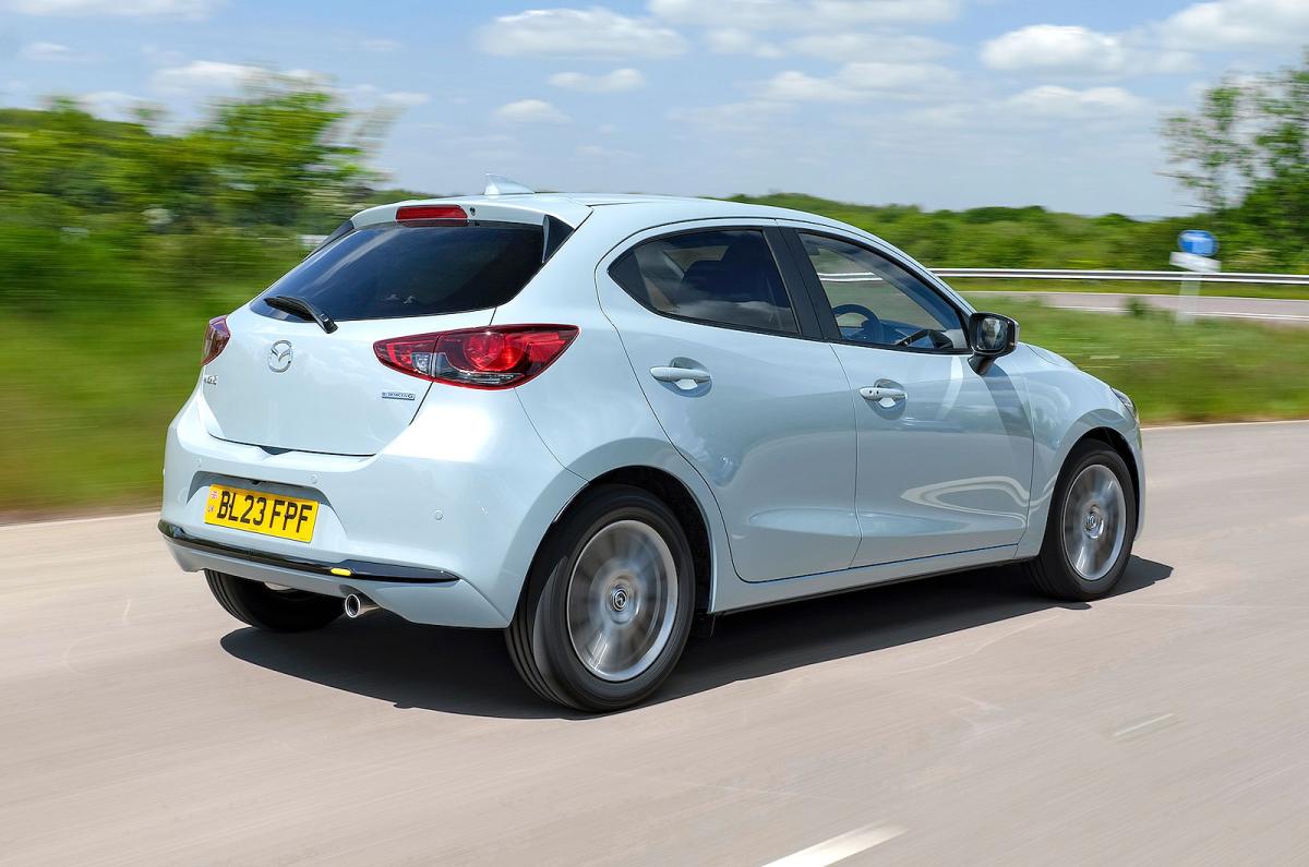 Mazda 2 rear right driving