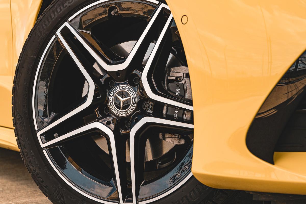 Mercedes A-Class alloy wheel detail