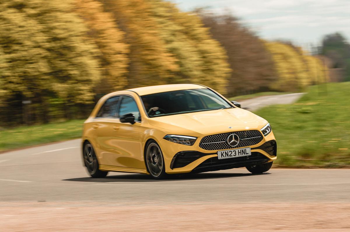 Mercedes A-Class front cornering