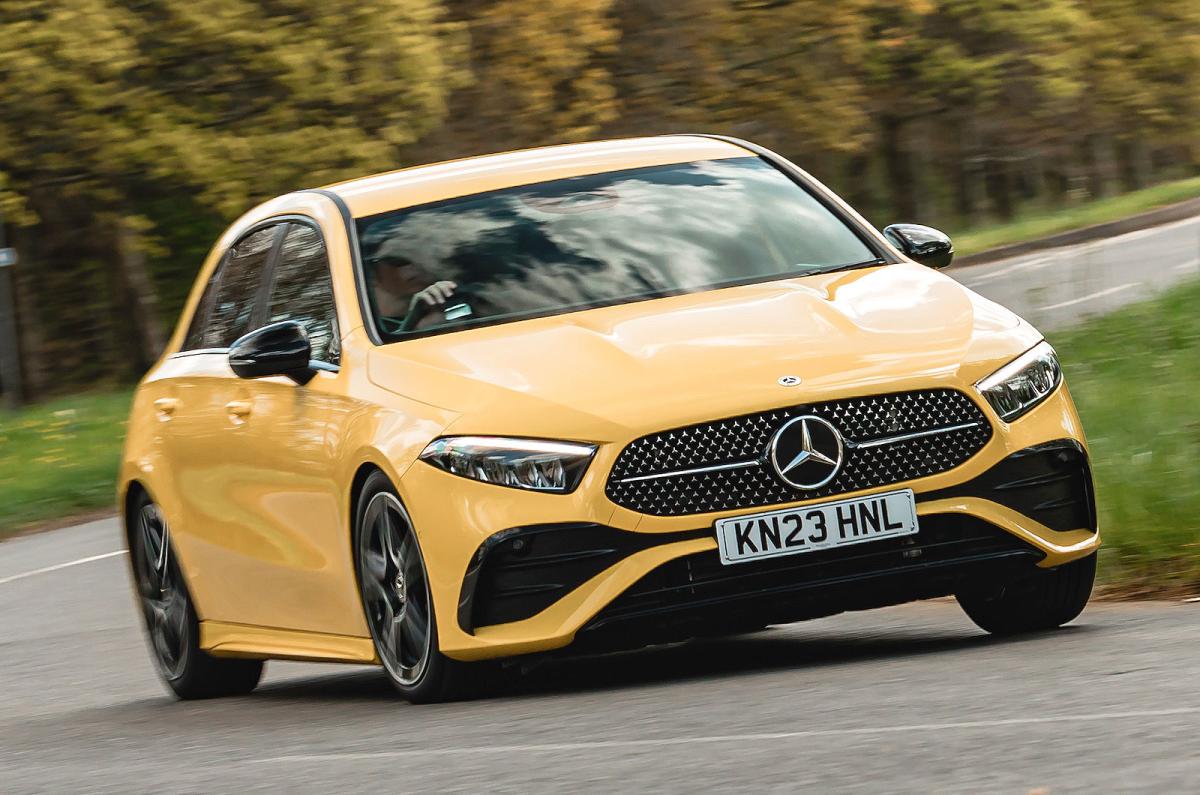 Mercedes A-Class front cornering