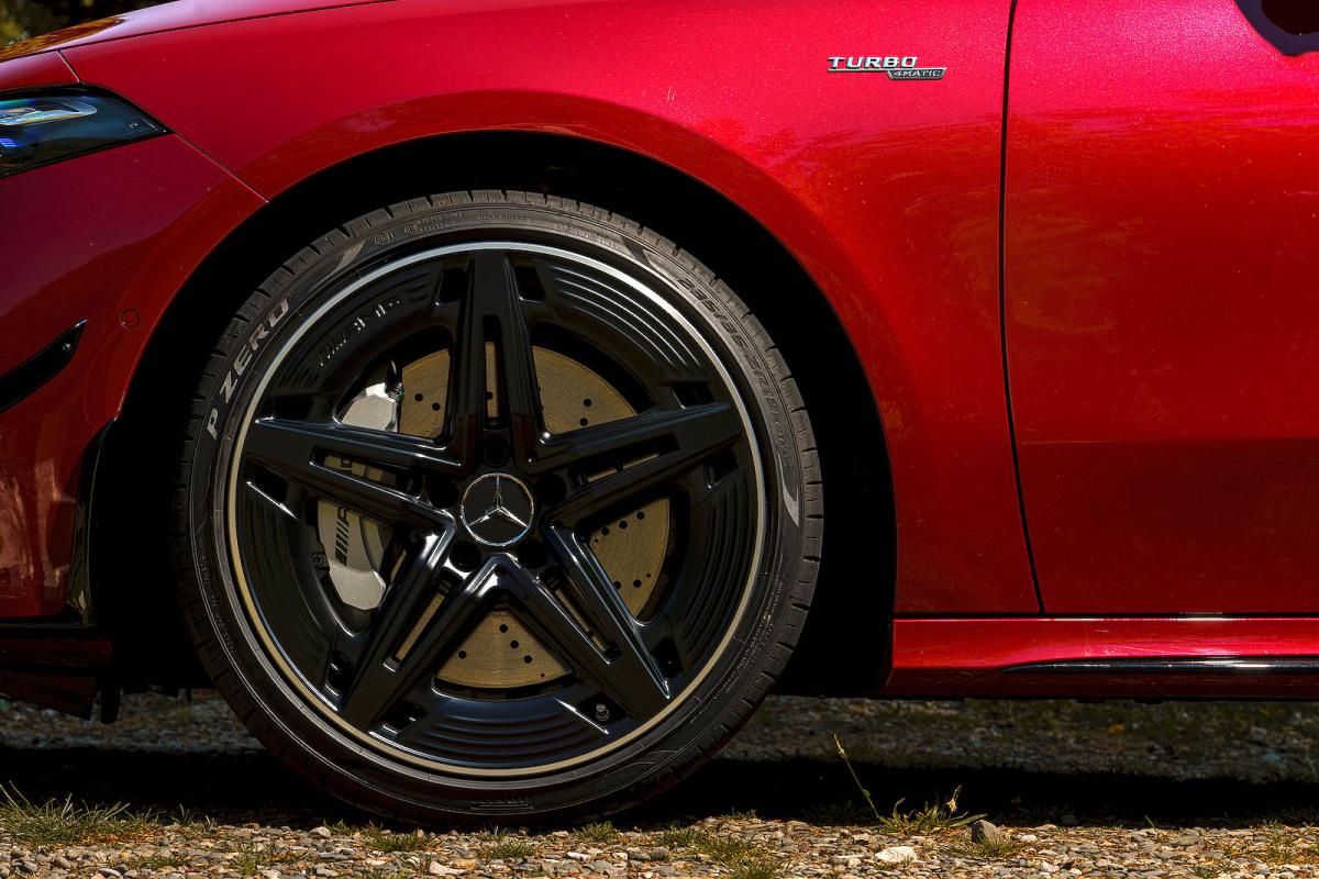 Mercedes-AMG A35 alloy wheel detail