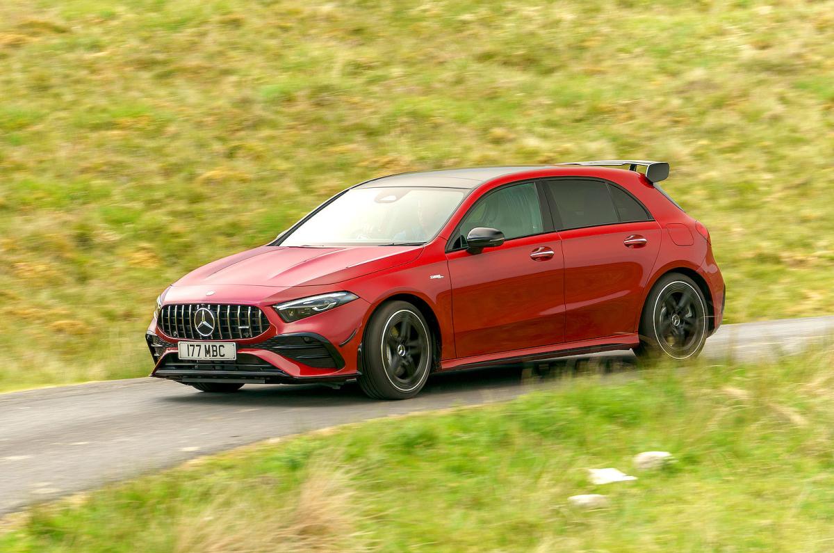 Mercedes-AMG A35 cornering