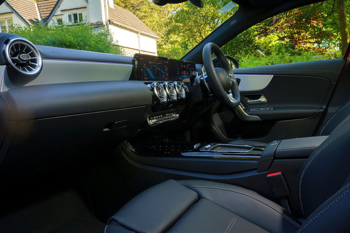 Mercedes-AMG A35 interior front seats
