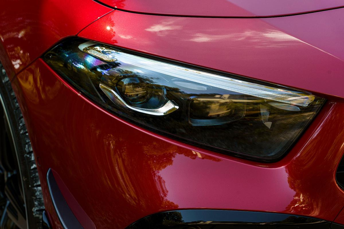 Mercedes-AMG A35 headlights detail