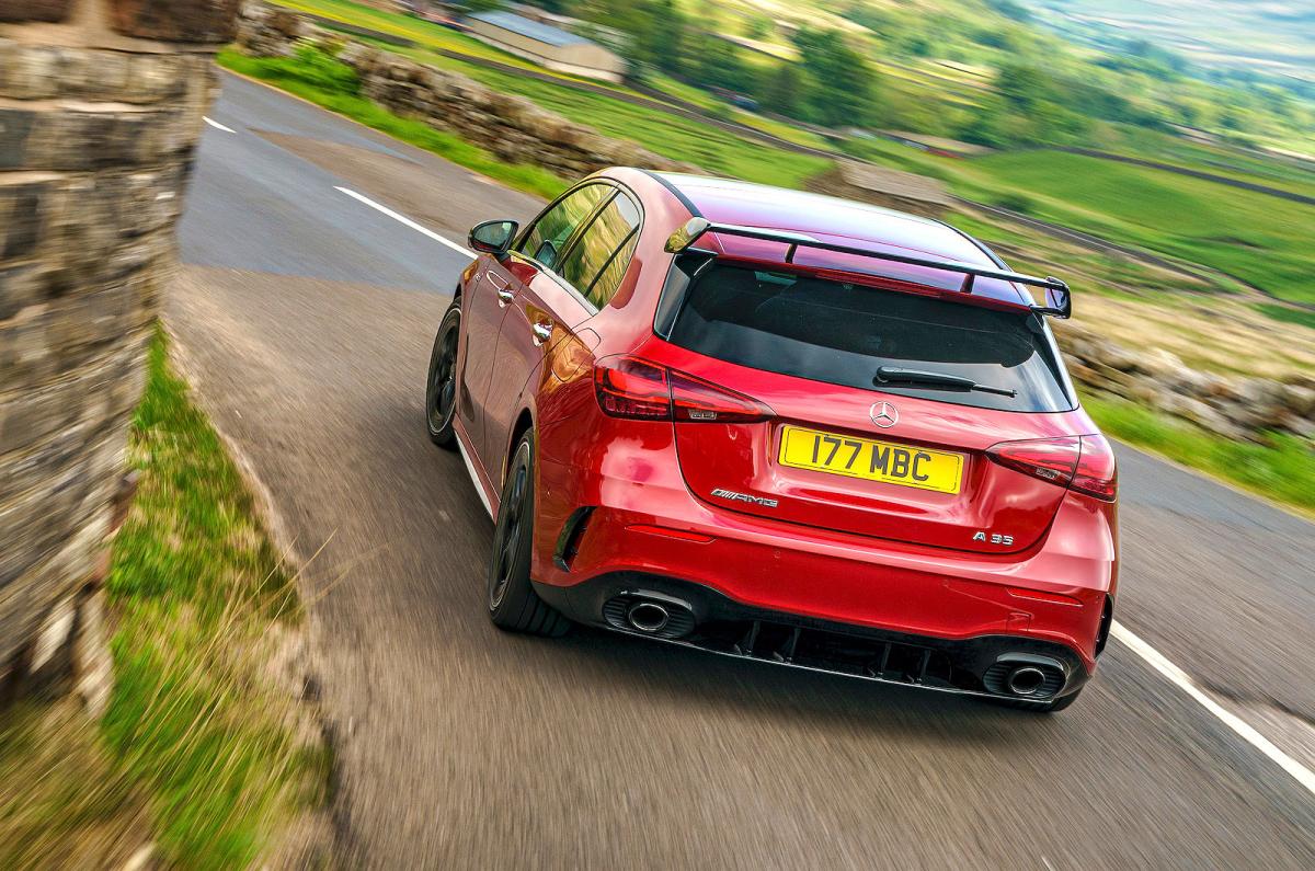 Mercedes-AMG A35 rear cornering
