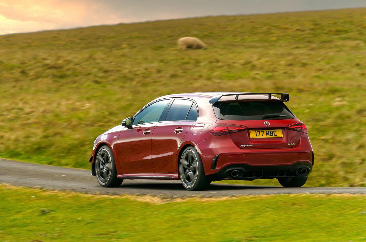 Mercedes-AMG A35 rear left driving
