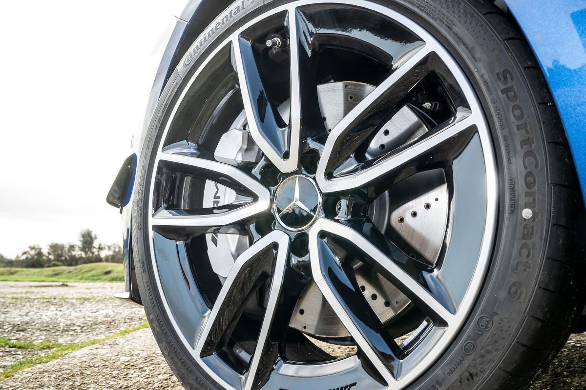 Mercedes-AMG CLA 35 alloy wheel detail
