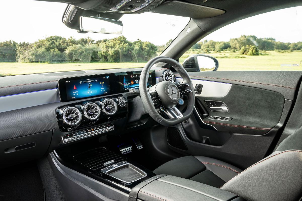 Mercedes-AMG CLA 35 interior front seats