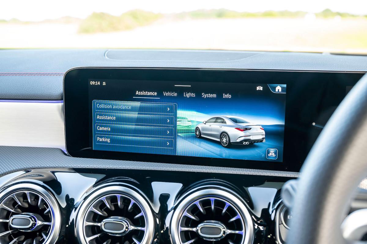 Mercedes-AMG CLA 35 interior infotainment