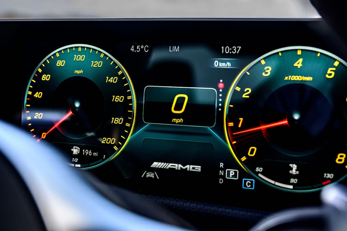 Mercedes-AMG CLA 45 S driver display