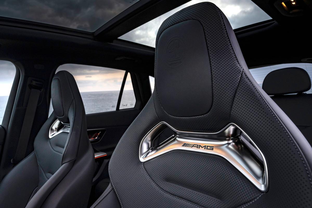 Mercedes-AMG GLC 63 S interior seat detail