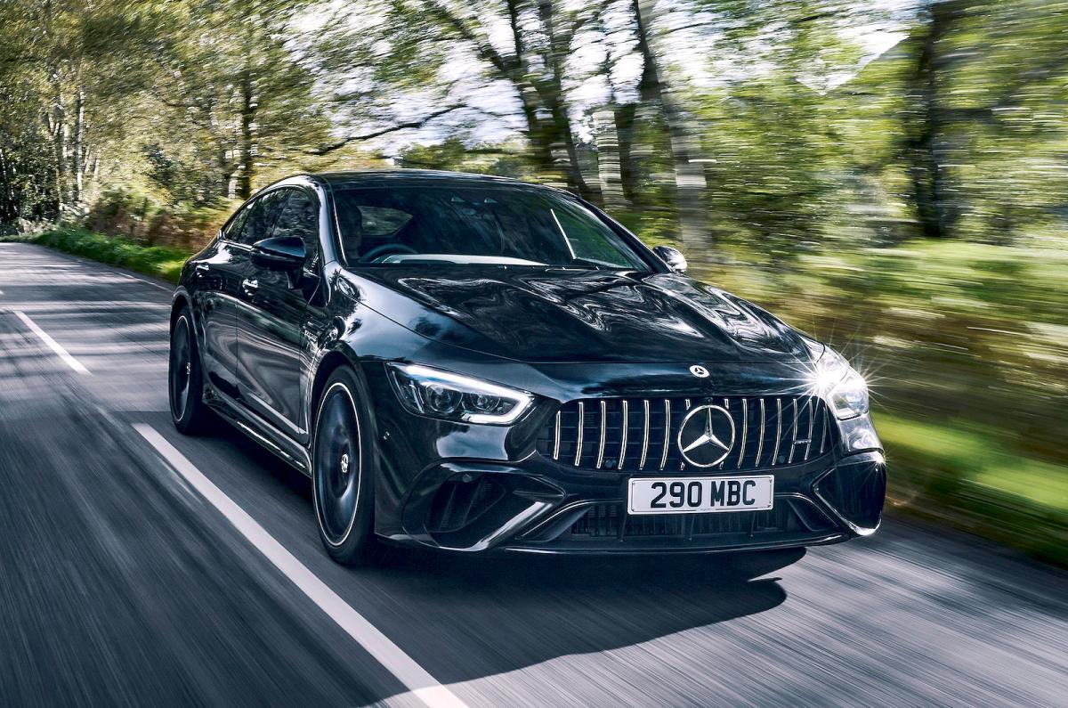 Mercedes-AMG GT 4-door Coupé front right driving