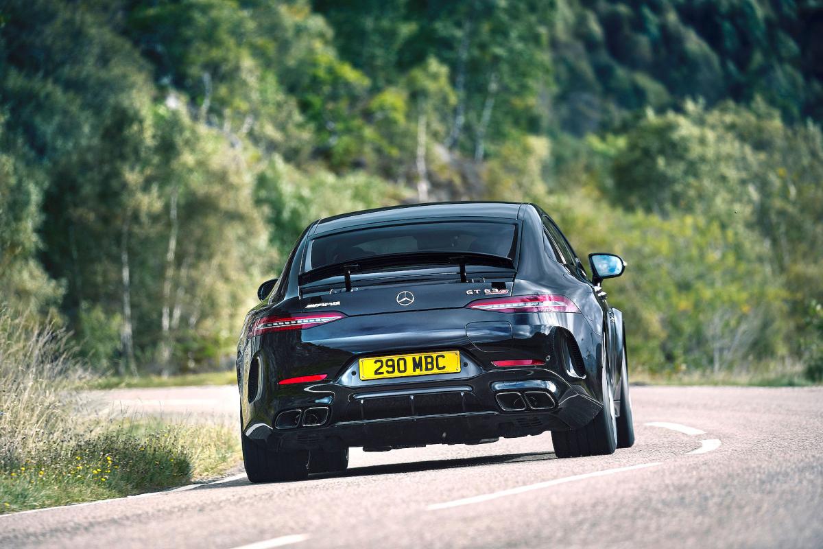 Mercedes-AMG GT 4-door Coupé rear cornering