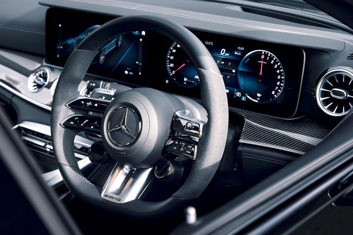 Mercedes-AMG GT 4-door Coupé interior steering wheel