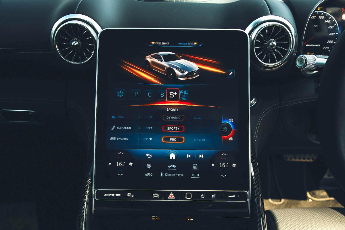 Mercedes-AMG GT infotainment touchscreen