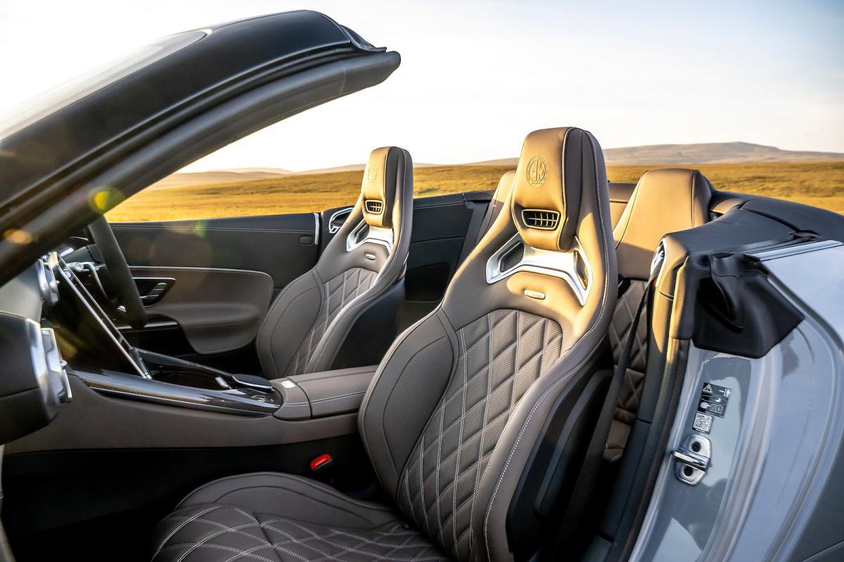 Mercedes SL front seats