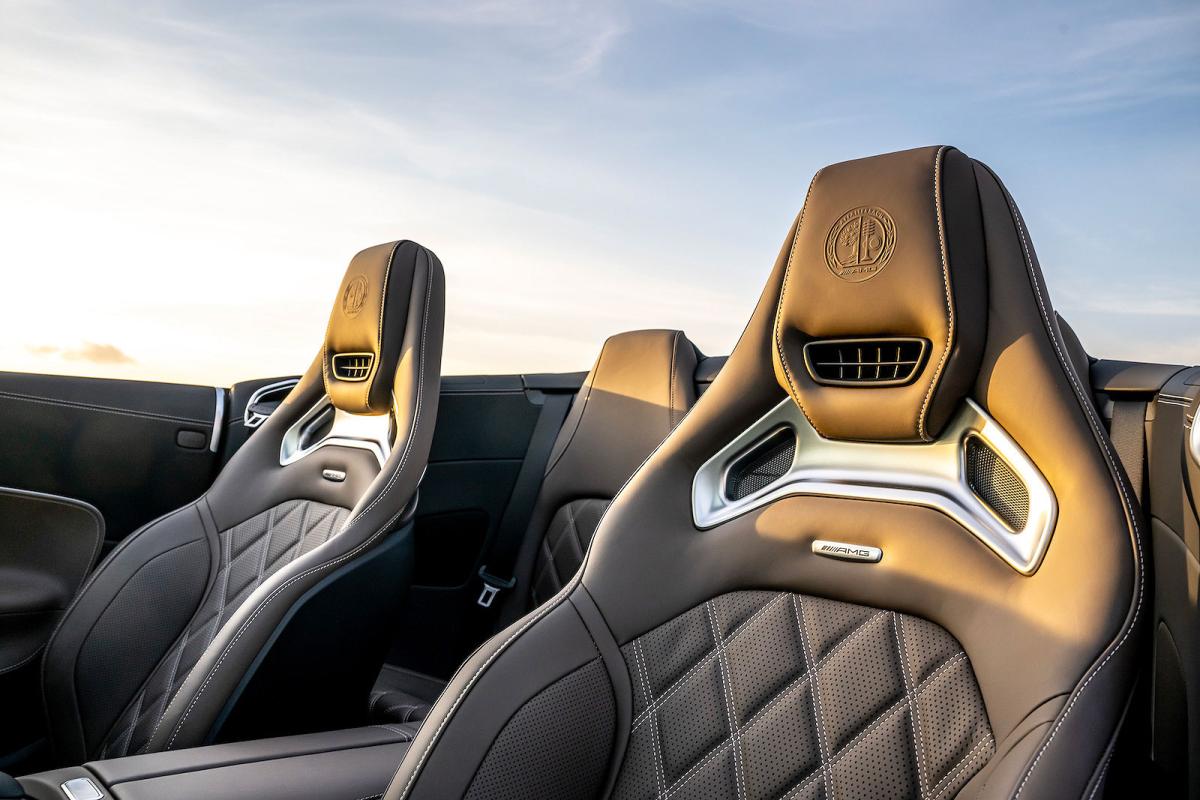 Mercedes SL front seats