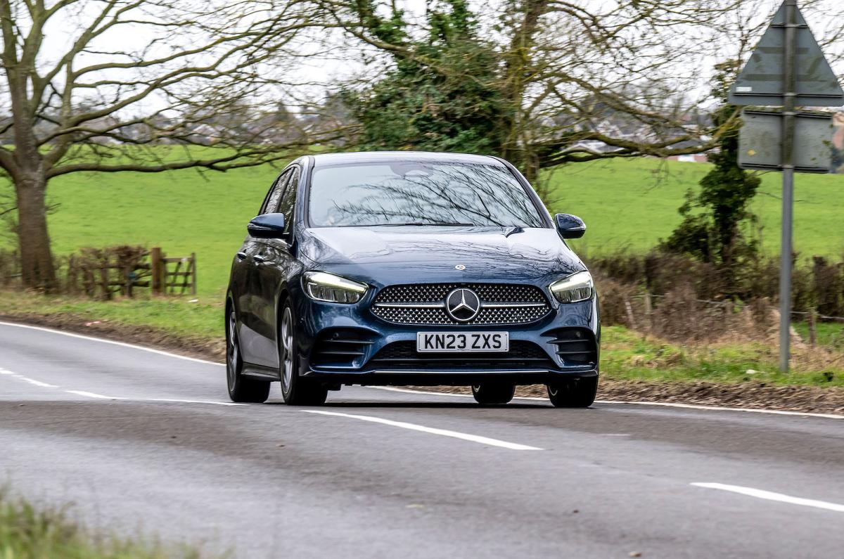 Mercedes B-Class front driving