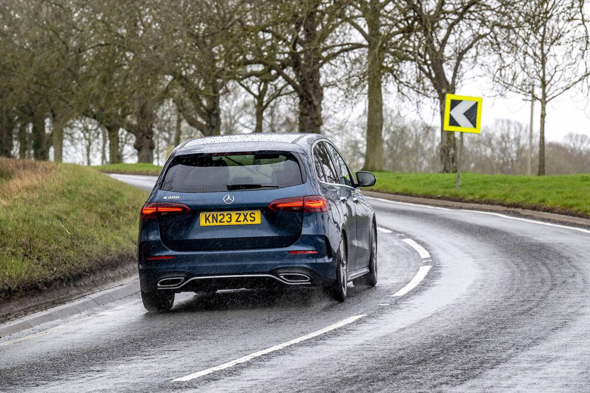 Mercedes B-Class rear cornering