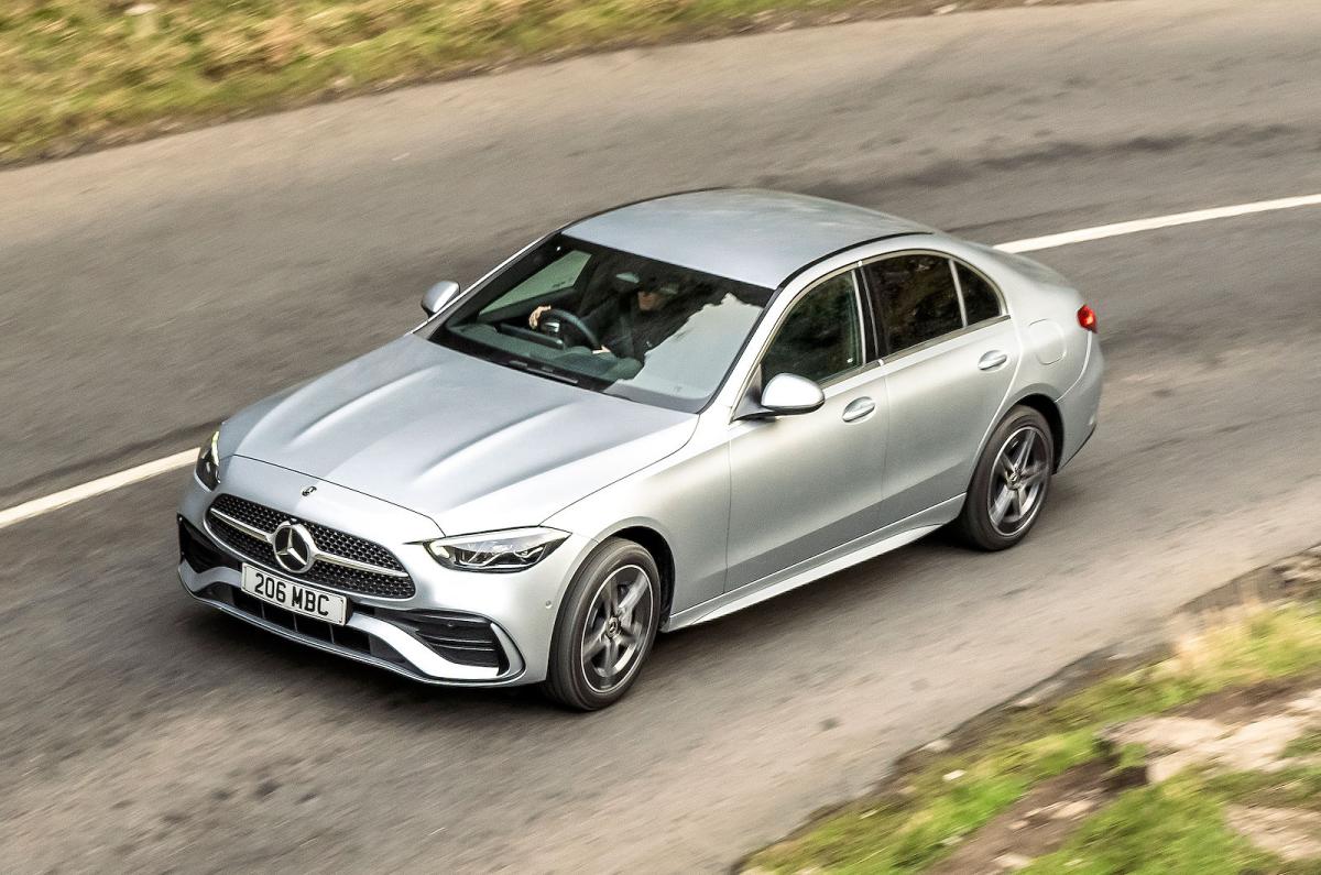 Mercedes C-Class overhead cornering