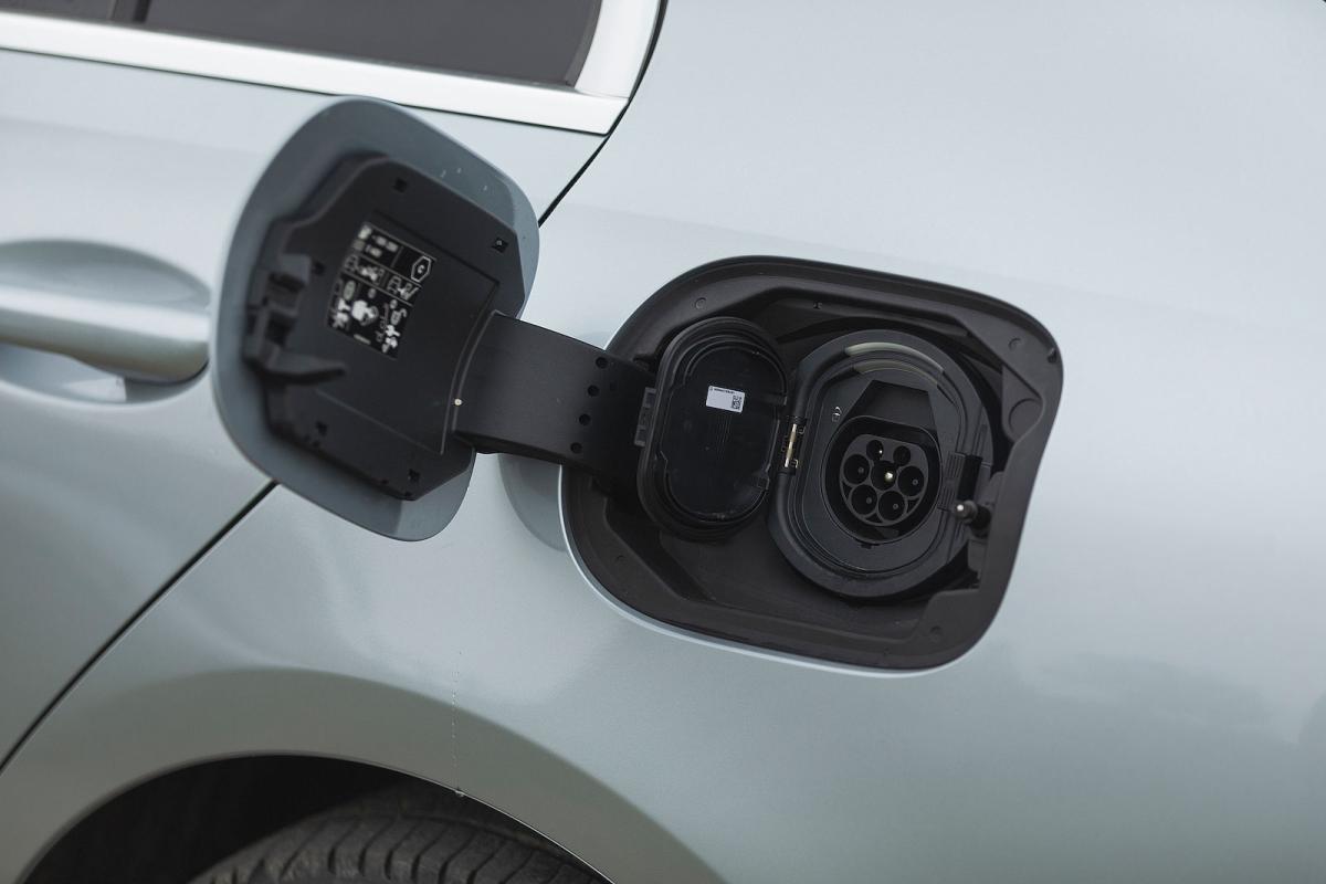 Mercedes C-Class PHEV charging socket