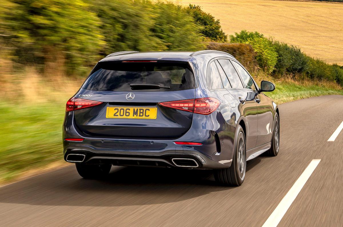 Mercedes C-Class Estate rear right driving
