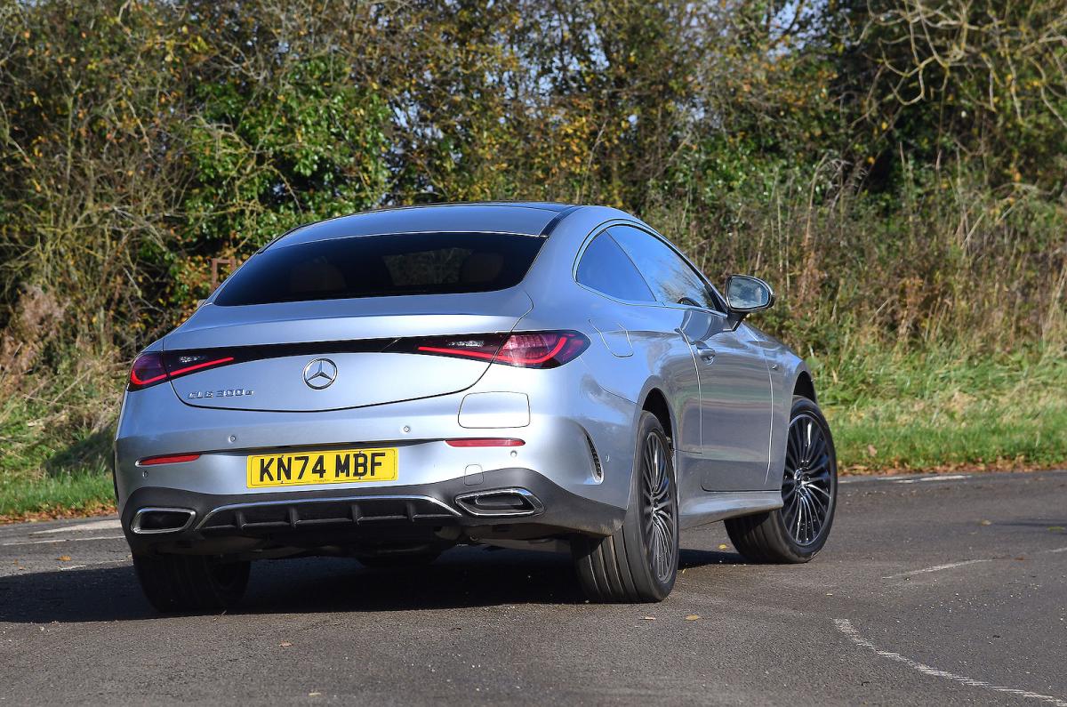 Mercedes CLE rear cornering
