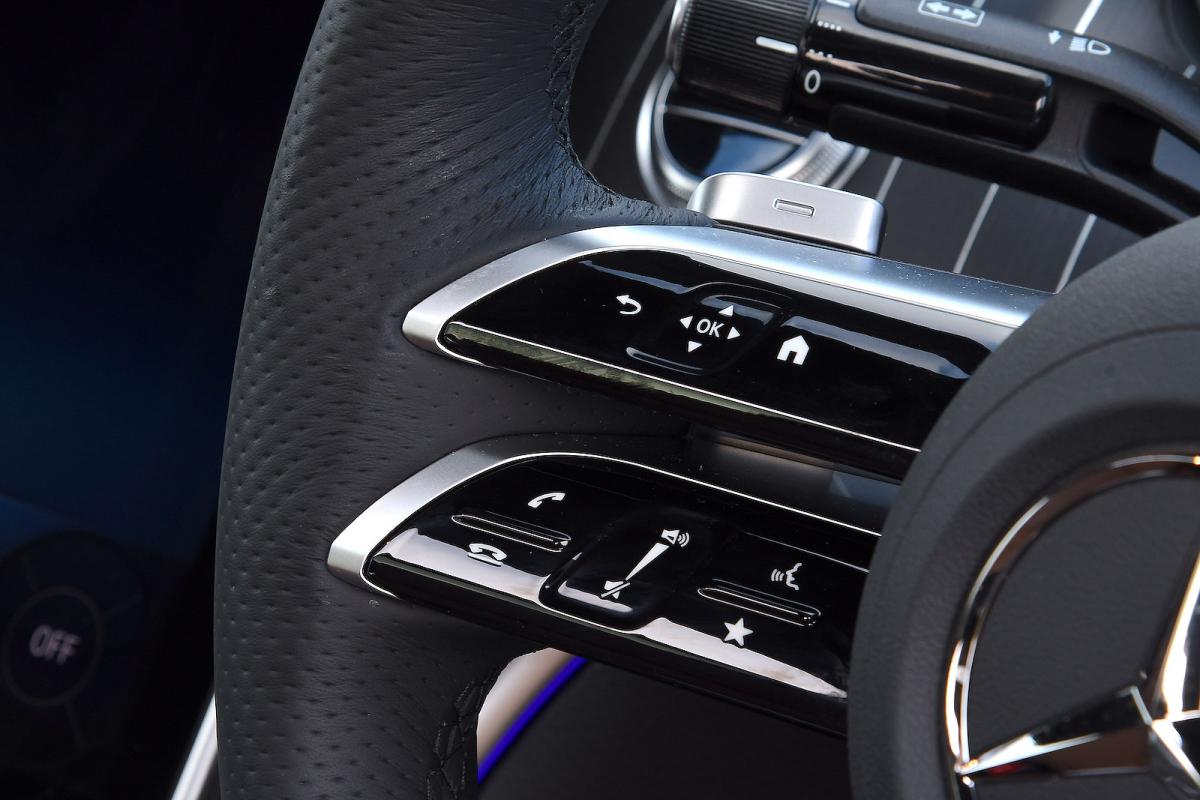 Mercedes CLE steering wheel detail
