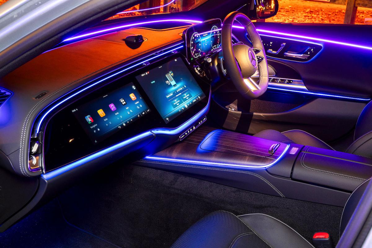 Mercedes E-Class interior ambient lighting