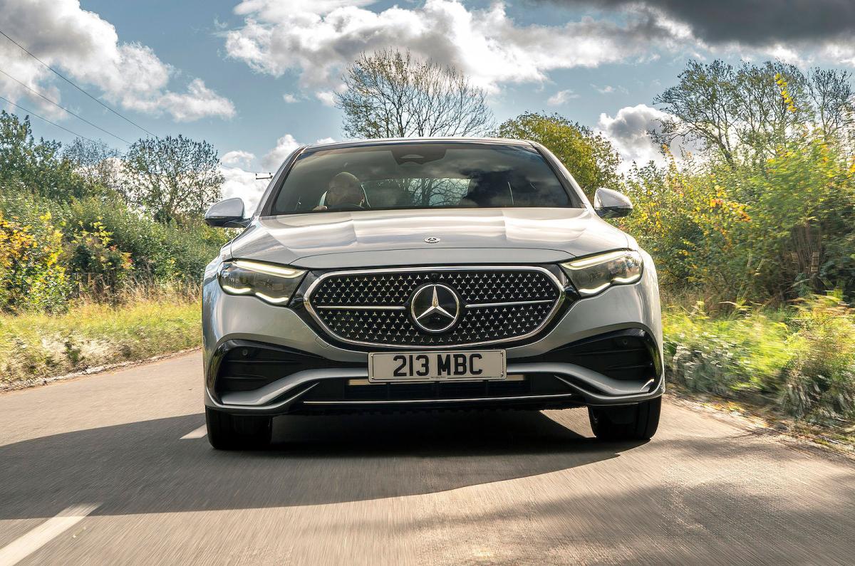 Mercedes E-Class front driving