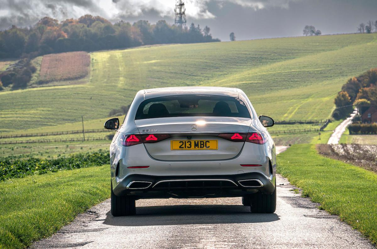 Mercedes E-Class rear driving