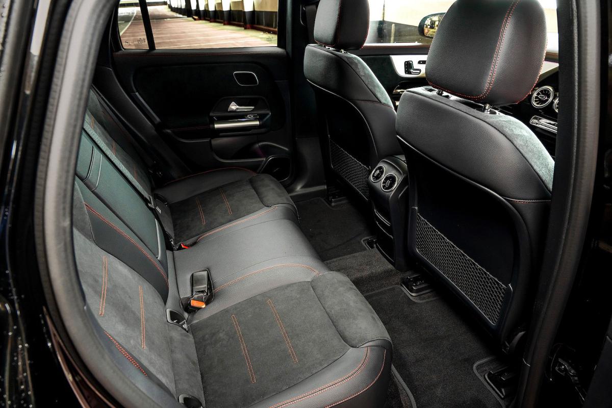 Mercedes EQA interior back seats