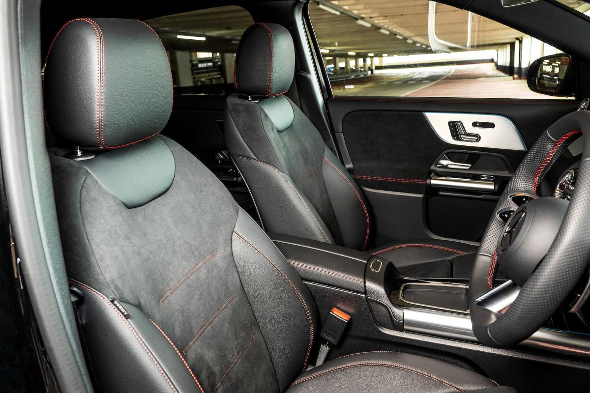 Mercedes EQA interior front seats